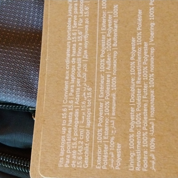 NWT Dell Tek Backpack 15.6" /40 cm Black Many Pockets & Padded Laptop Pocket - Picture 5 of 15